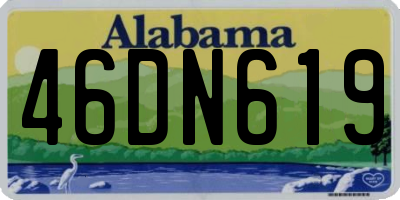 AL license plate 46DN619