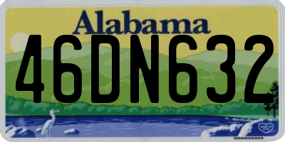 AL license plate 46DN632