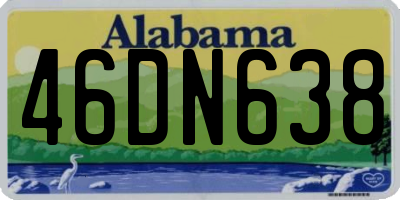 AL license plate 46DN638