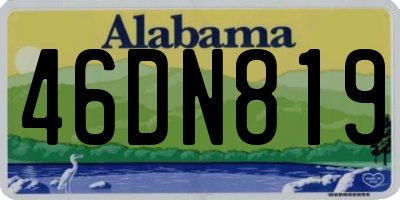 AL license plate 46DN819