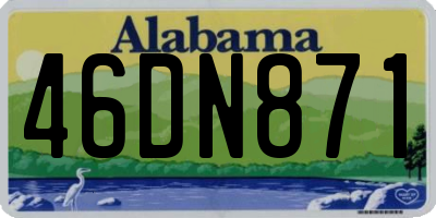 AL license plate 46DN871