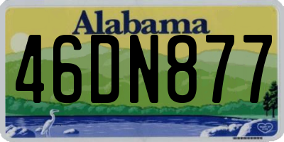 AL license plate 46DN877