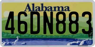 AL license plate 46DN883