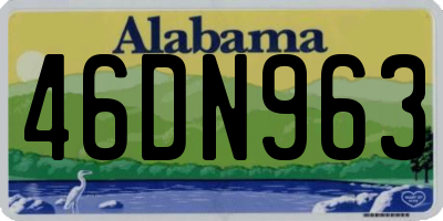 AL license plate 46DN963