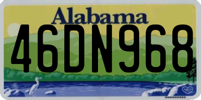 AL license plate 46DN968