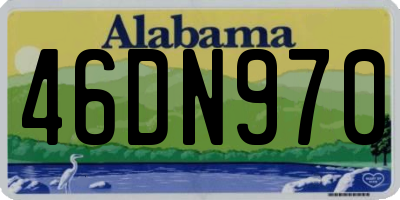 AL license plate 46DN970