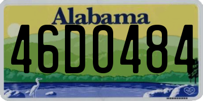 AL license plate 46DO484