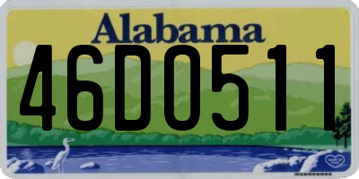AL license plate 46DO511
