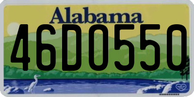 AL license plate 46DO550