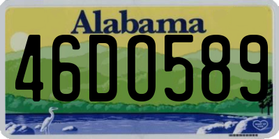AL license plate 46DO589