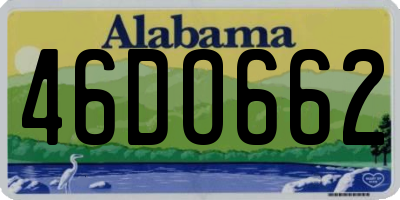 AL license plate 46DO662