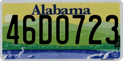 AL license plate 46DO723