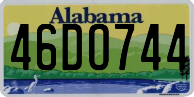 AL license plate 46DO744
