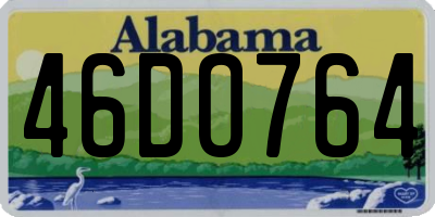 AL license plate 46DO764