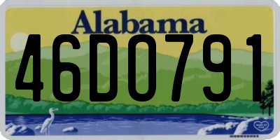 AL license plate 46DO791