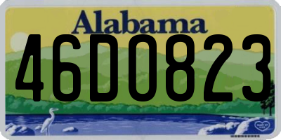 AL license plate 46DO823