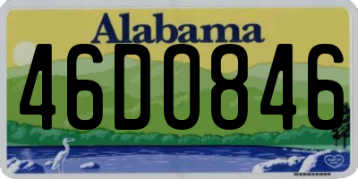 AL license plate 46DO846