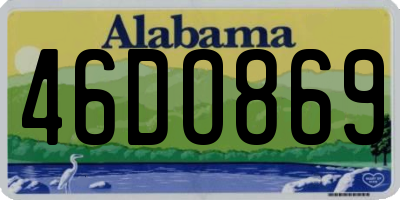 AL license plate 46DO869