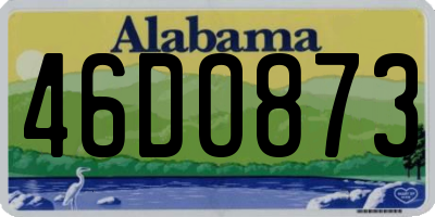 AL license plate 46DO873