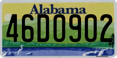 AL license plate 46DO902
