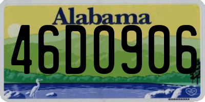 AL license plate 46DO906