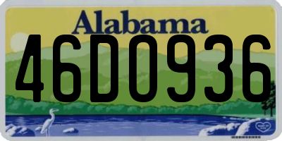 AL license plate 46DO936