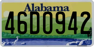 AL license plate 46DO942