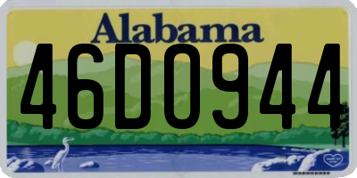 AL license plate 46DO944