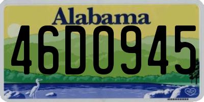 AL license plate 46DO945
