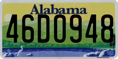 AL license plate 46DO948