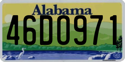 AL license plate 46DO971