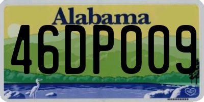 AL license plate 46DP009