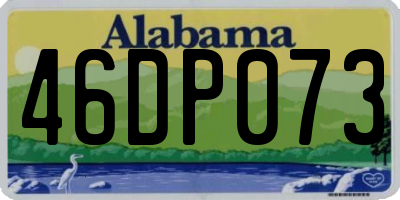 AL license plate 46DP073