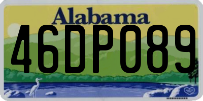 AL license plate 46DP089