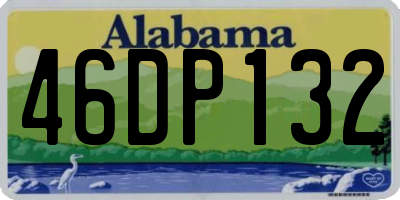 AL license plate 46DP132