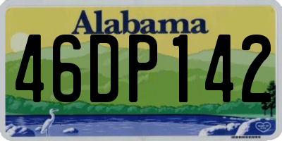 AL license plate 46DP142