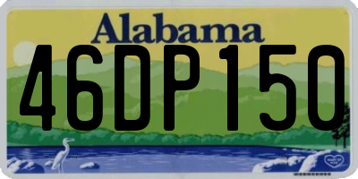 AL license plate 46DP150