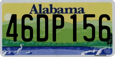 AL license plate 46DP156