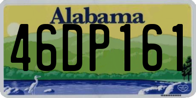 AL license plate 46DP161
