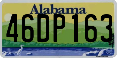 AL license plate 46DP163