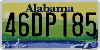 AL license plate 46DP185