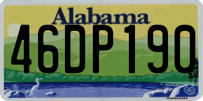 AL license plate 46DP190