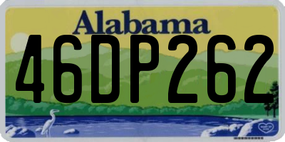 AL license plate 46DP262