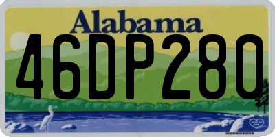 AL license plate 46DP280