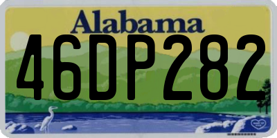 AL license plate 46DP282