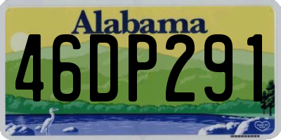 AL license plate 46DP291