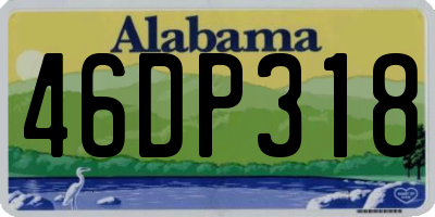 AL license plate 46DP318