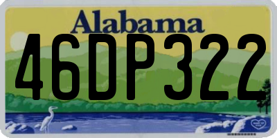 AL license plate 46DP322