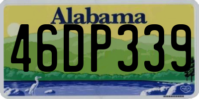 AL license plate 46DP339
