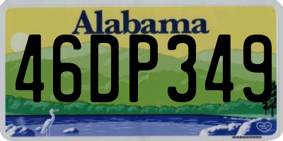 AL license plate 46DP349